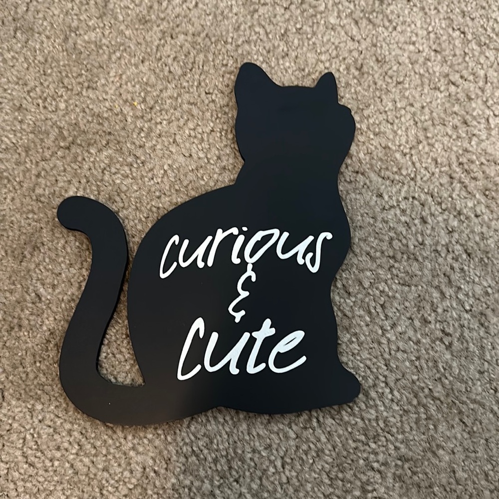 Cat wall decor.